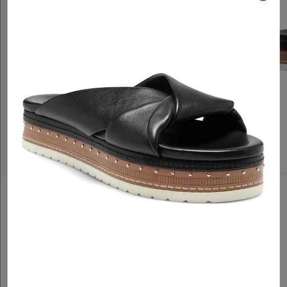 Vince Camuto leather platform sandals. Like new condition. - Picture 5 of 5